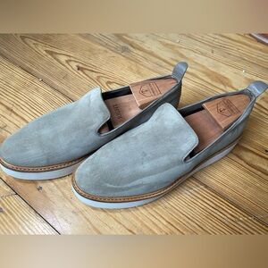 Vince The Warren Slip-on Platform Loafer Suede Size 8.5